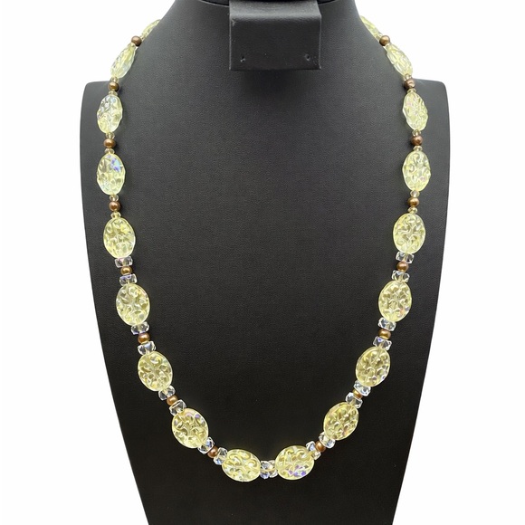 Aprilsplace Jewelry - Carnival Glass Peacock freshwater Pearls 24 inch Necklace Aprilsplace Chicken